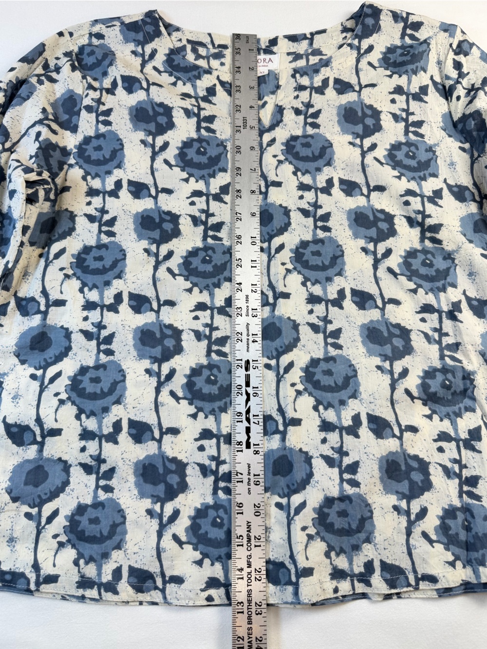 Jisara Block Print Cotton Pajama Set Size XL - Picture 6 of 8